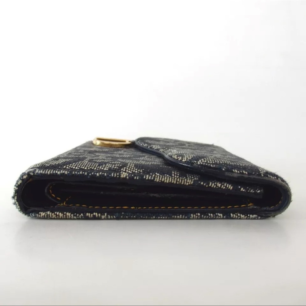 AUTH Christian Dior Trotter Wallet Navy Blue - Picture 3 of 8